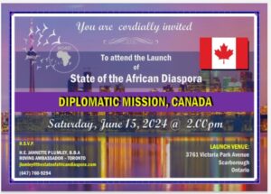 SOAD's Diplomatic Mission to Canada inaugurated in Toronto, on June 15