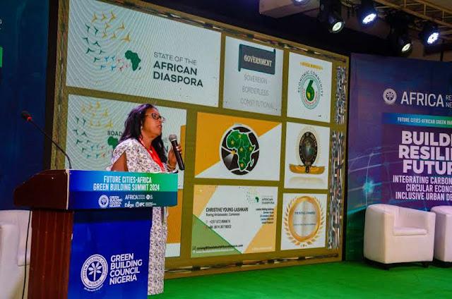 Ambassador Christine Young presents at Future Cities Africa Summit in Nigeria