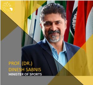 Dr.Dinesh Sabnis, Minister of Sports of SOAD