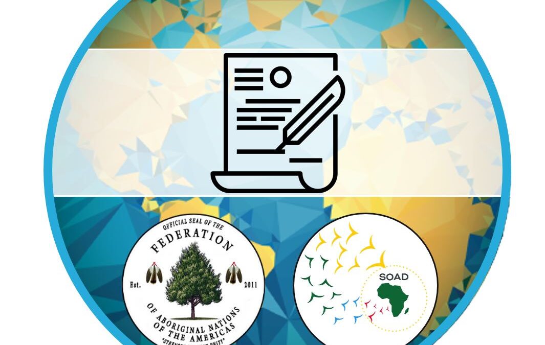 SOAD Signs Kinakwii Peace Treaty with FANA: Advancing Brotherhood, Sustainability, and Shared Prosperity