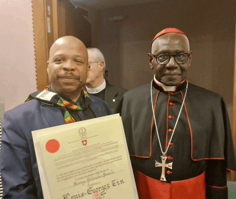 The Prime Minister of the State of the African Diaspora Receives an Honorary Doctorate at the Vatican